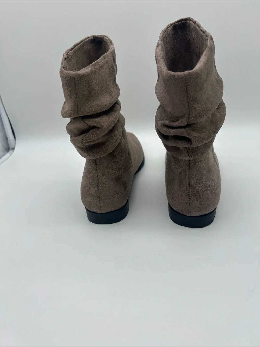 Women's Taupe Slouch Ankle Boots